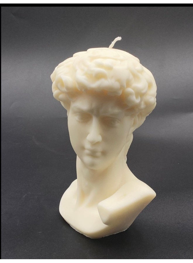Bonus David Statue Scented Candle - Large Bust, Hand Poured Aroma for Home - Image 3